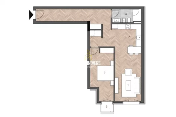 Shtepi ne shitje Apartament ne Vlore, 1+1, Mobilimi Bosh, pa mobiluar, Pagesa 454,107  Euro.