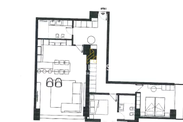 Shtepi ne shitje Apartament ne Vlore, 2+1, Mobilimi Bosh, pa mobiluar, Pagesa 273,416  Euro.