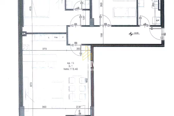 Appartamento in vendita a Tirana 2+1, Vuoto
