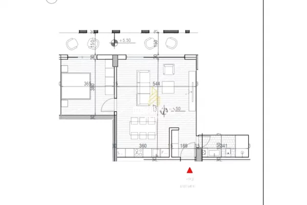 Shtepi ne shitje Apartament ne Vlore, 1+1, Mobilimi Bosh, pa mobiluar, Pagesa 197,032  Euro.