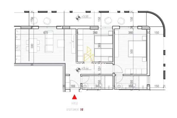 Shtepi ne shitje Apartament ne Vlore, 2+1, Mobilimi Bosh, pa mobiluar, Pagesa 316,162  Euro.