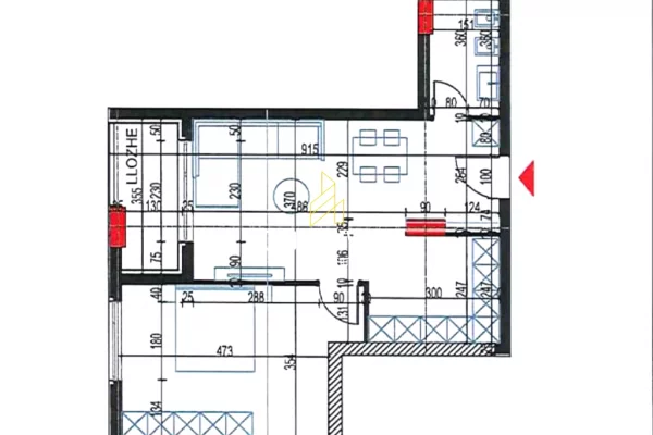 Appartamento in vendita a Tirana 1+1, Vuoto