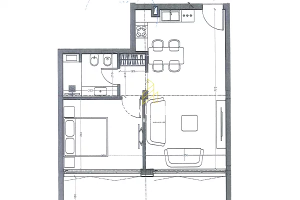 Apartment for sale in Himara 1+1, Emty