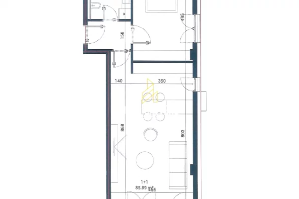 Apartment for sale in Himara 1+1, Emty