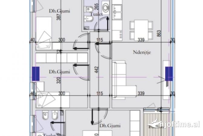 Shtepi ne shitje Apartament ne Tirane, 3+1, Mobilimi Bosh, pa mobiluar, Pagesa 126,270  Euro.