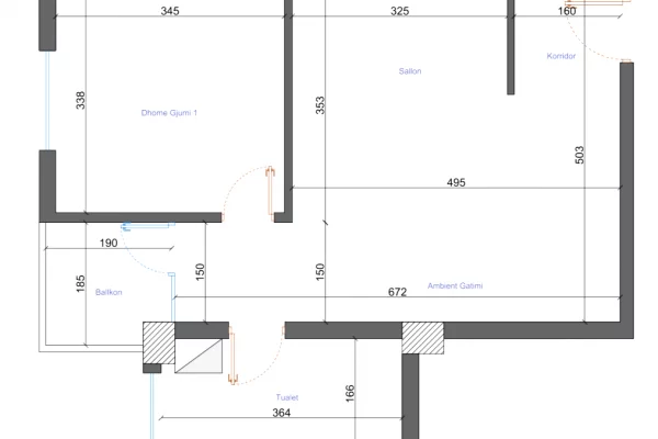 Shitet apartament 1+1 tek Komuna e Parisit