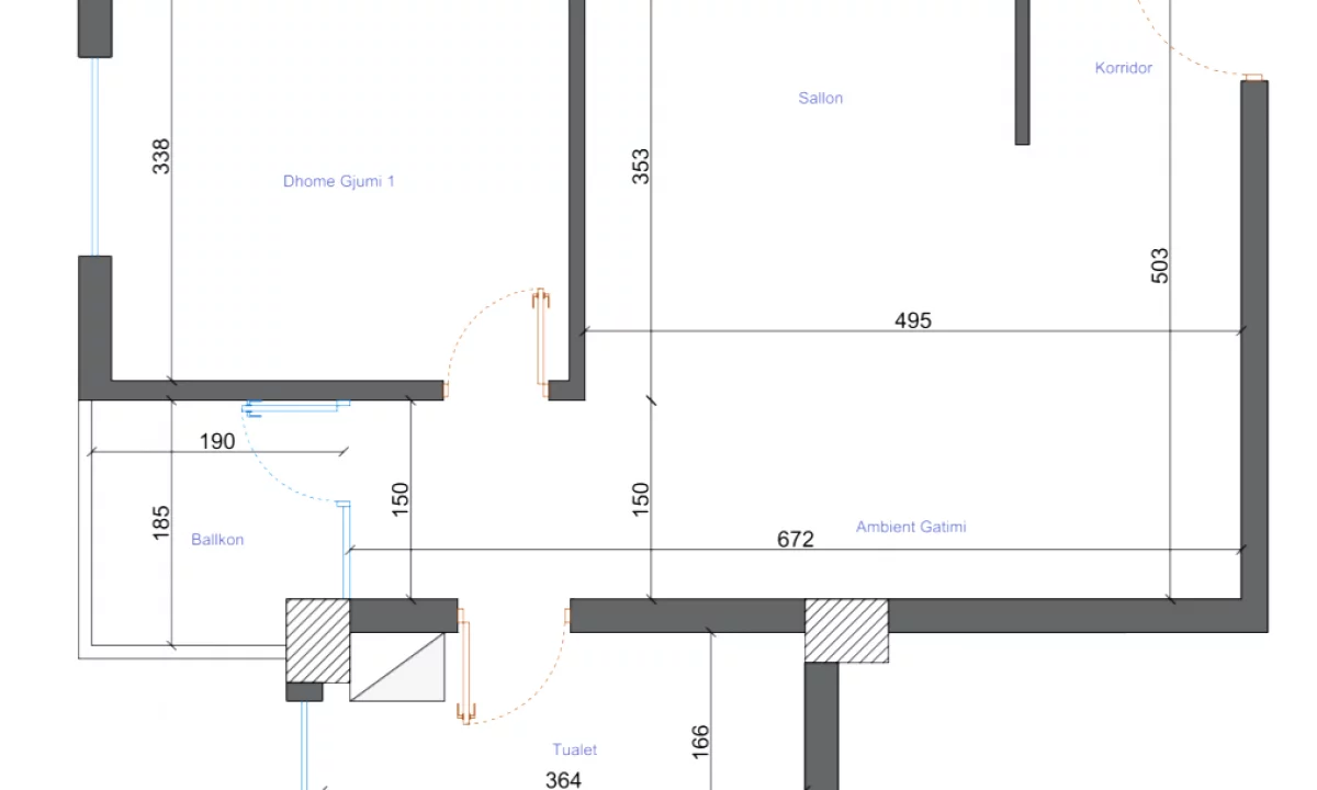 Shtepi ne shitje Apartament ne Tirane, 1+1, Mobilimi E mobiluar, Pagesa 182,000  Euro.