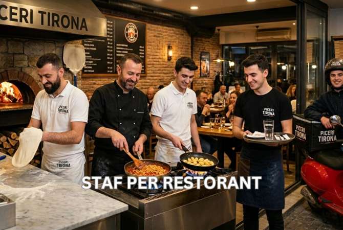 Njoftime Pune per Picier, Kuzhinier, Kamerier, Motorrist ne Tirane