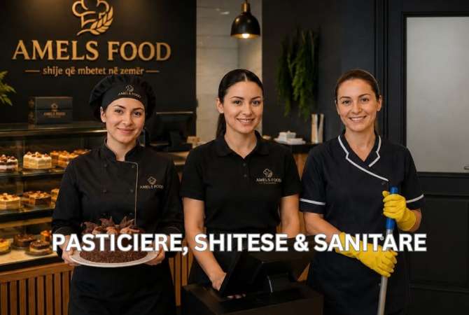 Njoftime Pune per Pasticere, Shitese, Sanitare ne Tirane