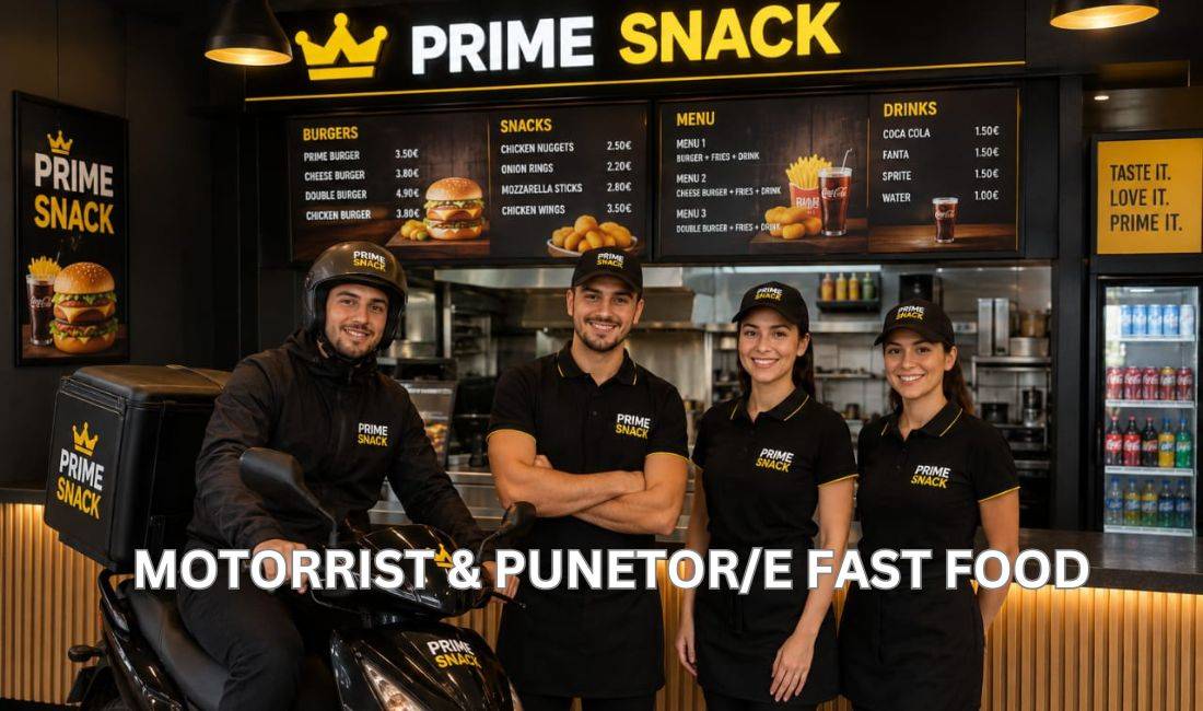 Njoftime Pune ne Durres, Profesioni Motorrist, Punetor/e Fast Food , Fillestar/Pak eksperience, Pagesa Me Marreveshje.