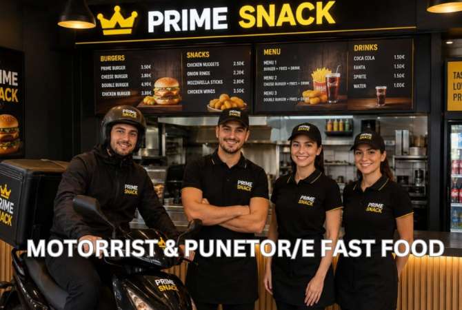 Offerte di lavoro per Motorrist, Punetor/e Fast Food a Durazzo
