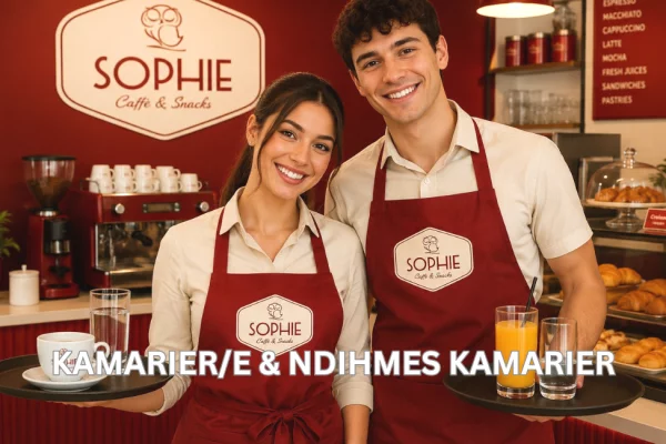 Njoftime Pune per Kamarier/e, Ndihmes Kamarier ne Tirane