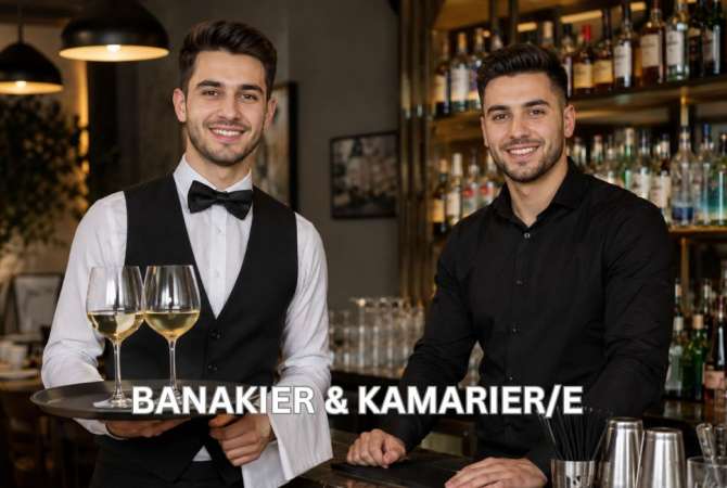 Njoftime Pune per Banakier dhe Kamarier/e ne Tirane