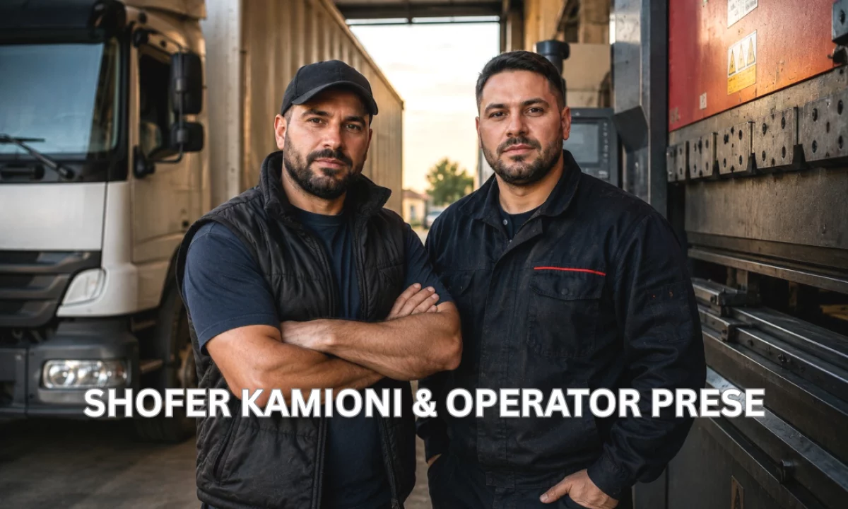 Job Offers in Tirana, Profession Operaror Prese dhe Shofer Kamioni , With experience, Payment 70,000  Leke.