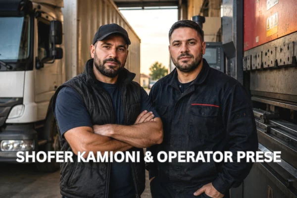 Njoftime Pune per Operaror Prese dhe Shofer Kamioni ne Tirane