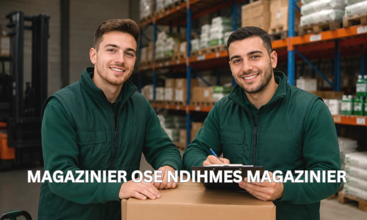 Njoftime Pune ne Tirane, Profesioni Magazinier ose Ndihmes Magazinier , Me eksperience, Pagesa 70,000  Leke.