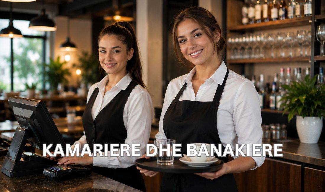 Njoftime Pune ne Tirane, Profesioni Banakiere, Kamariere , Fillestar/Pak eksperience, Pagesa 600  Euro.