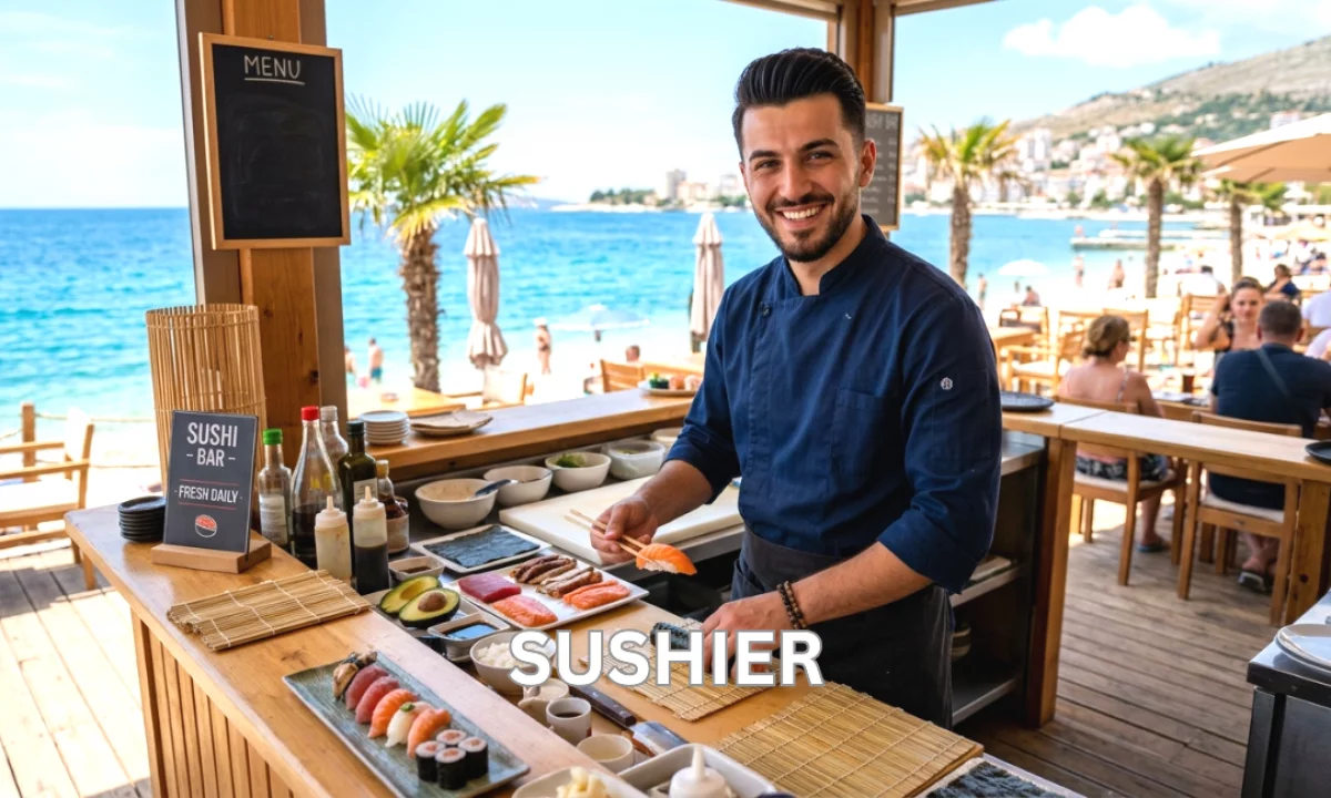 Njoftime Pune ne Durres, Profesioni Sushier , Me eksperience, Pagesa 1,700  Euro.