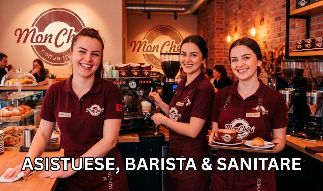 Njoftime Pune ne Elbasan, Profesioni Asistuese, Barista, Sanitare  , Pa Eksperience, Pagesa 450  Euro.