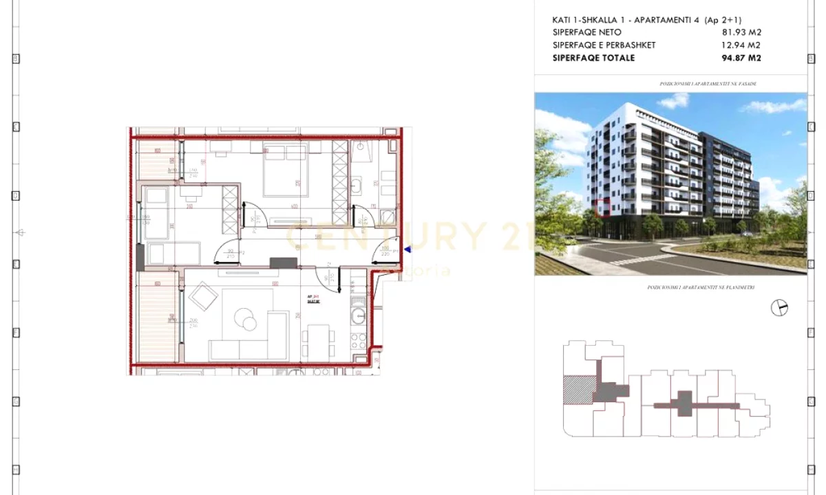 Shtepi ne shitje Apartament ne Tirane, 2+1, Mobilimi Bosh, pa mobiluar, Pagesa 133,000  Euro.