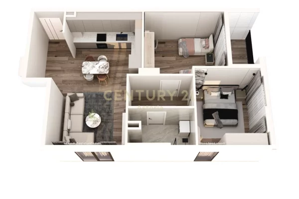 Shtepi ne shitje Apartament ne Tirane, 2+1, Mobilimi Bosh, pa mobiluar, Pagesa 133,000  Euro.