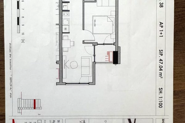 House for Sale 1+1 in Tirana - 105,000 Euro