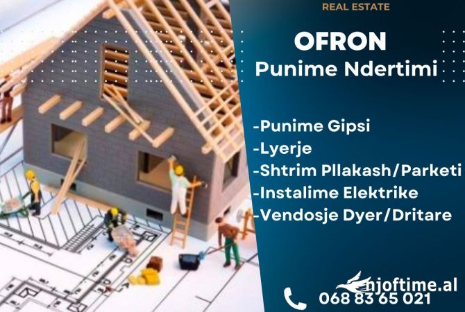 Ndertime dhe riparime ne Tirane - 1,000 Leke