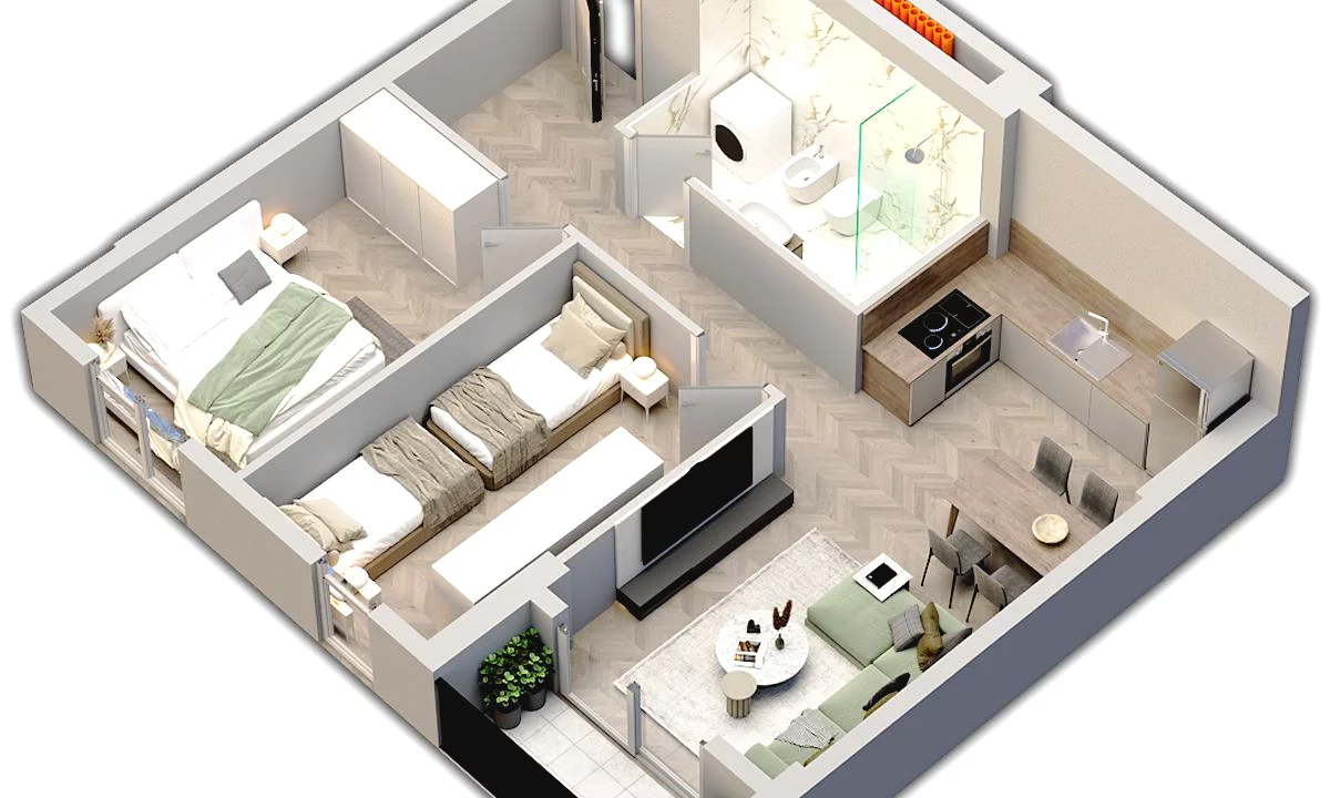 Shtepi ne shitje Apartament ne Tirane, 2+1, Mobilimi E mobiluar, Pagesa 110,000  Euro.