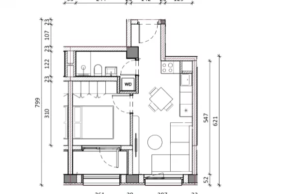 Shtepi ne shitje Apartament ne Tirane, 1+1, Mobilimi Bosh, pa mobiluar, Pagesa 8,500,000  Leke.