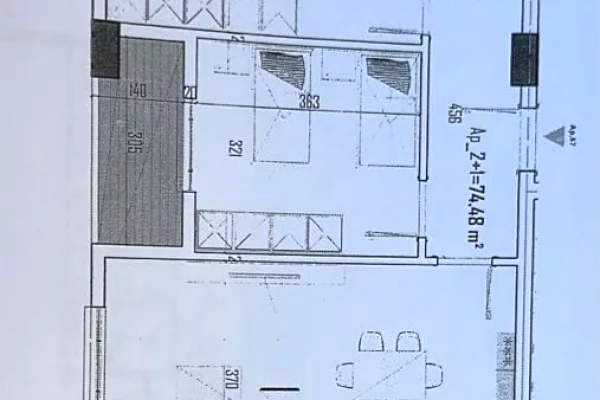 Apartament 2+1 ne shitje tek unaza e madhe