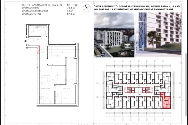 House for Sale 2+1 in Tirana - 96,000 Euro