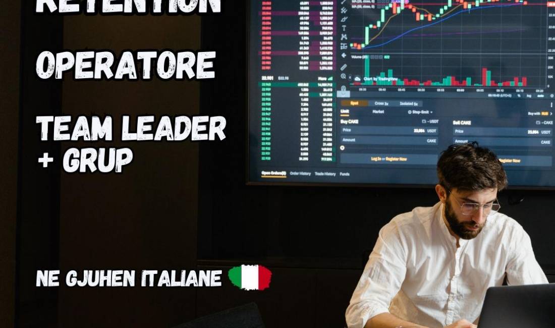 Njoftime Pune ne Tirane, Profesioni Operatorë, Retention, Team Leader + Grup në gjuhën ITALIANE 🇮🇹 , Fillestar/Pak eksperience, Pagesa Me Marreveshje.