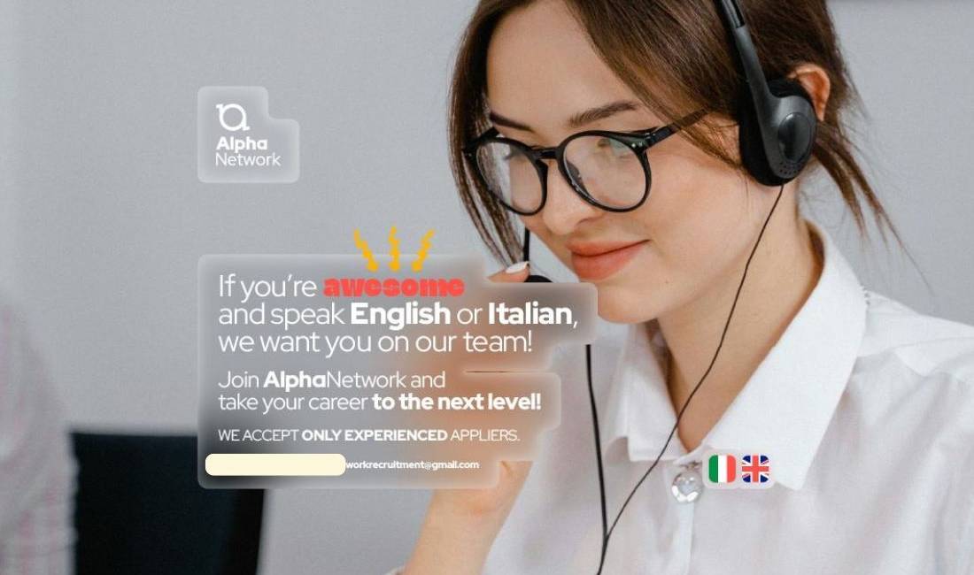 Njoftime Pune ne Tirane, Profesioni - Operator/e per fushaten Recovery ne gjuhen Angleze 🇬🇧 dhe Italiane 🇮🇹 , Me eksperience, Pagesa 700  Euro.