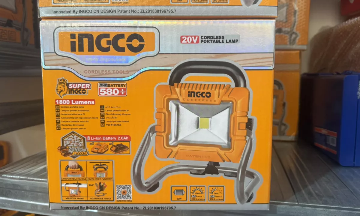 💡 SHITET Ndricues Kantieri Ingco – LED + Bateri 20V