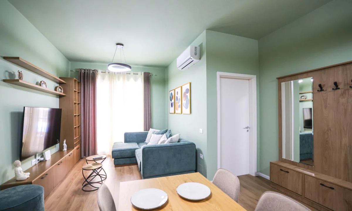Shtepi ne shitje Apartament ne Tirane, 1+1, Mobilimi E mobiluar, Pagesa 115,000  Euro.