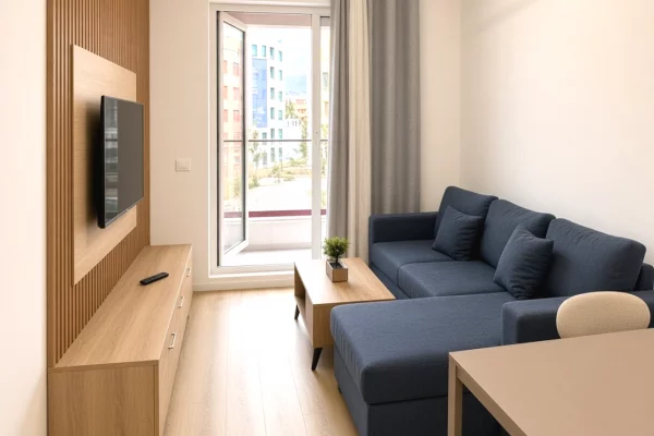 Shtepi me qera 1+1 ne Tirane - 45,000 Leke
