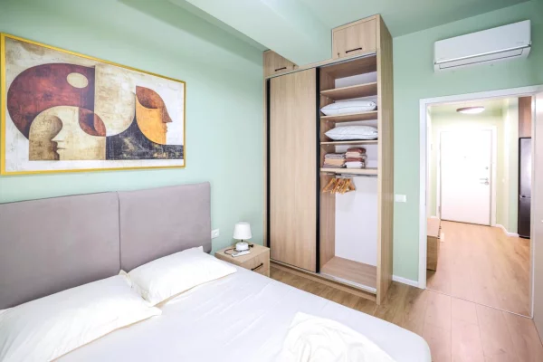 Shtepi ne shitje Apartament ne Tirane, 1+1, Mobilimi E mobiluar, Pagesa 115,000  Euro.