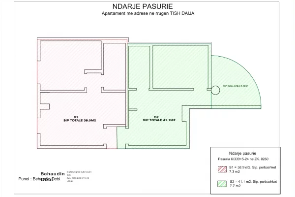 Shtepi ne shitje Apartament ne Tirane, 1+1, Mobilimi Bosh, pa mobiluar, Pagesa 150,000  Euro.