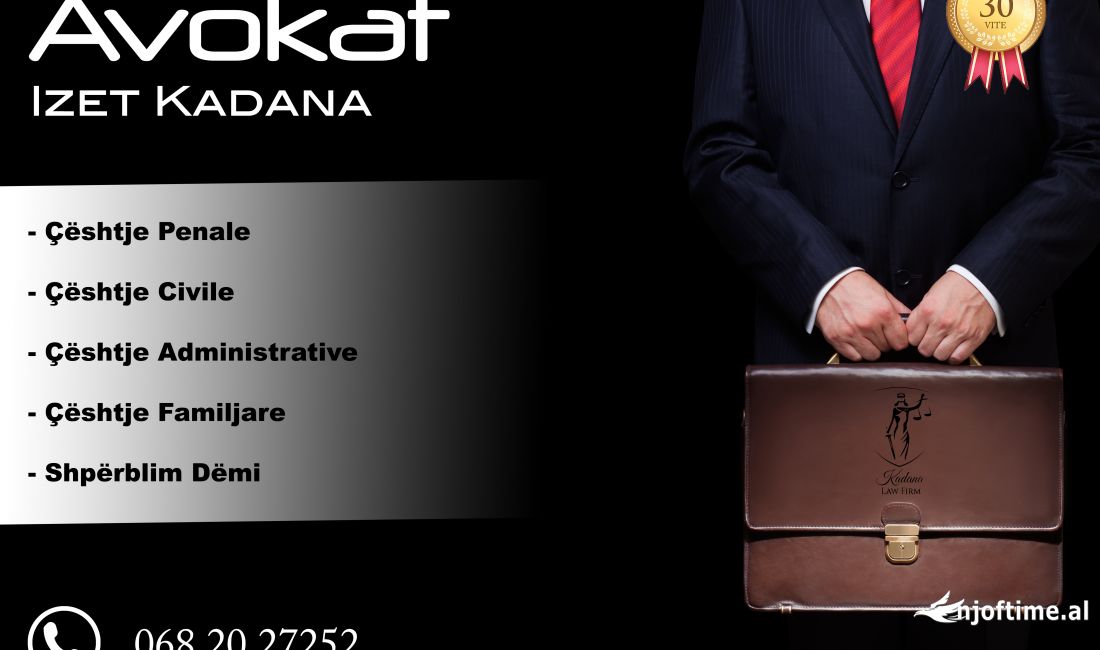 Avokat me eksperience 30 vjecare