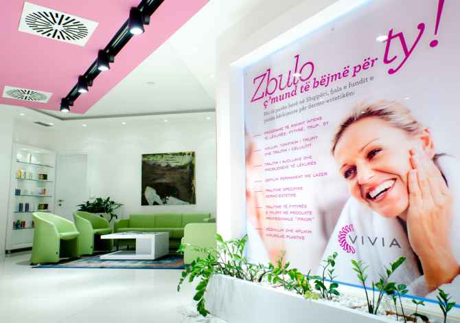 Klinike estetike  ofron trajtime per Rinimin dhe Rigjenerimin e  lekures, Tonifikimin, Celulitin, Eleminim i Tatuazheve etj.