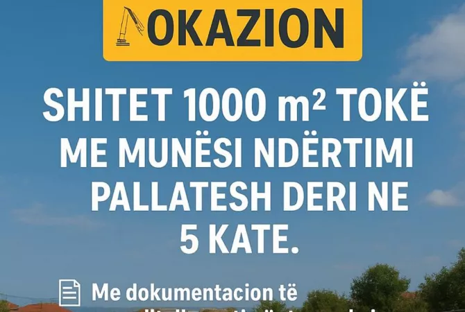 Okazion!!! Toke ne shitje ne Fresk ‼️
