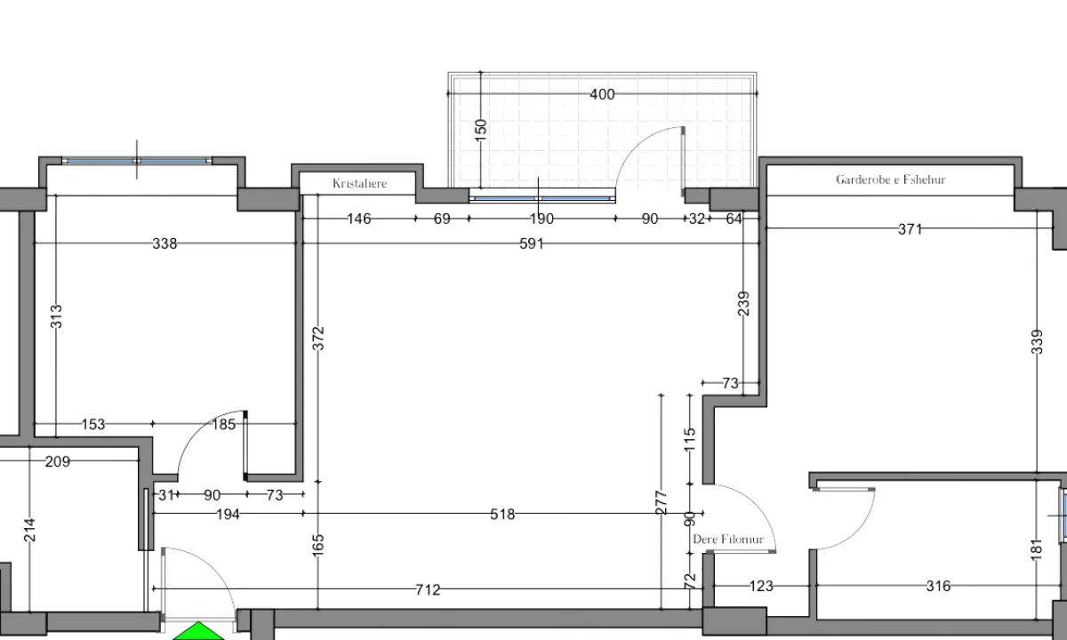 Shtepi ne shitje Apartament ne Tirane, 2+1, Mobilimi Bosh, pa mobiluar, Pagesa 200,000  Euro.