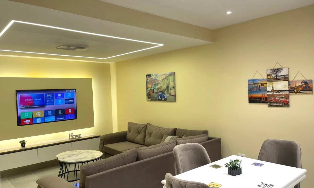 Shtepi me qera Apartament ne Tirane, 1+1, Mobilimi E mobiluar, Pagesa 60,000  Leke.