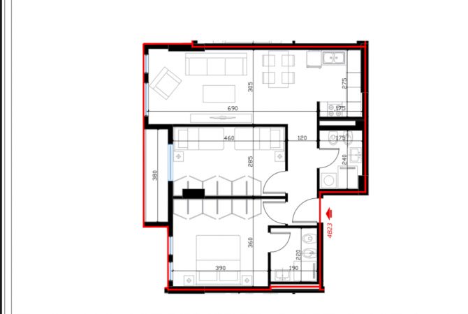 Apartament per shitje 2+1