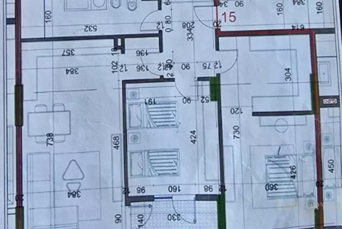 Shtepi ne shitje Apartament ne Tirane, 2+1, Mobilimi Bosh, pa mobiluar, Pagesa 95,000  Euro.