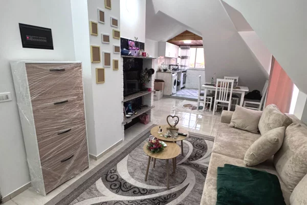 Attic (top floor of the roof) for rent in Tirana 1+1, Furnished