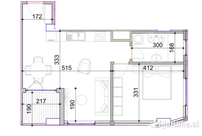 Shitet apartament 2+1 180.000 Vila Gold 