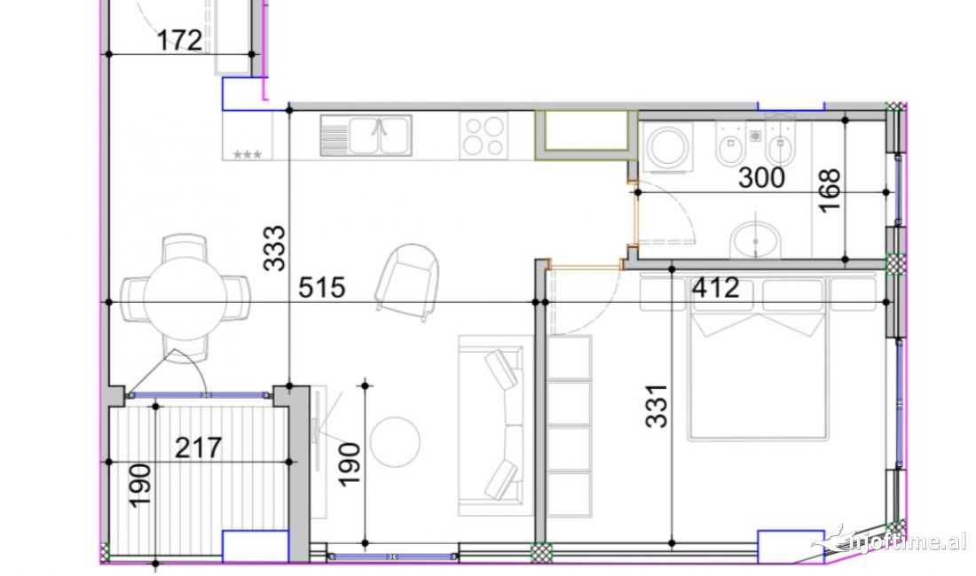 Appartamento in vendita a Tirana 2+1, Vuoto