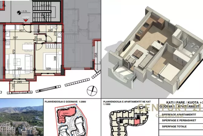 Shtepi ne shitje Apartament ne Sarande, 1+1, Mobilimi Bosh, pa mobiluar, Pagesa 128,000  Euro.