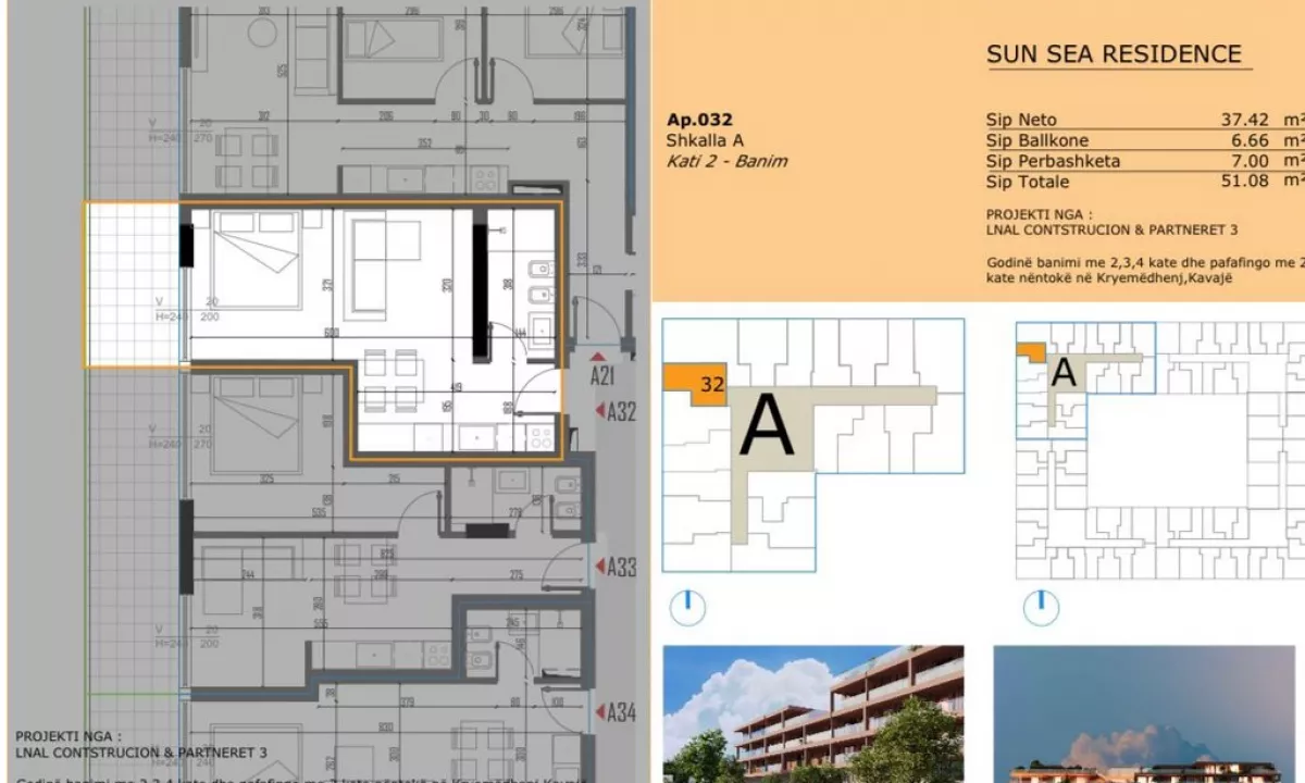 SHITET STUDIO NE REZIDENCEN ME TE RE NE GOLEM, SUN SEA RESIDENCE!!